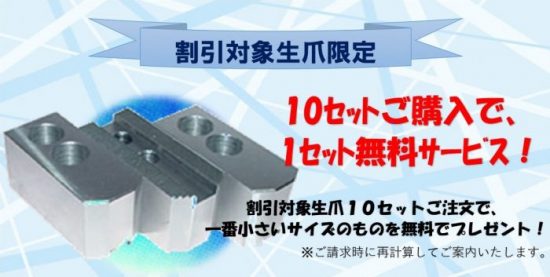 HO-10 【10セット購入で1セットサービス】北川用 通常生爪 10インチ